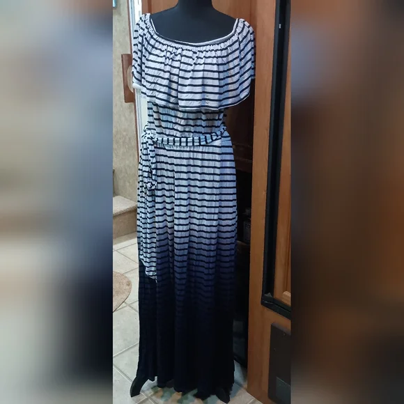 chinese dress ladies Dress Casual Maxi By Lane Bryant In Blue, Size:Xl  Clothes Mentor  Strongsville OH